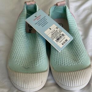 Cat & Jack Kids Slip-On Sneakers in teal and pink